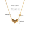 Simple Style Classic Style Heart Shape Titanium Steel Plating Gold Plated Women'S Pendant Necklace