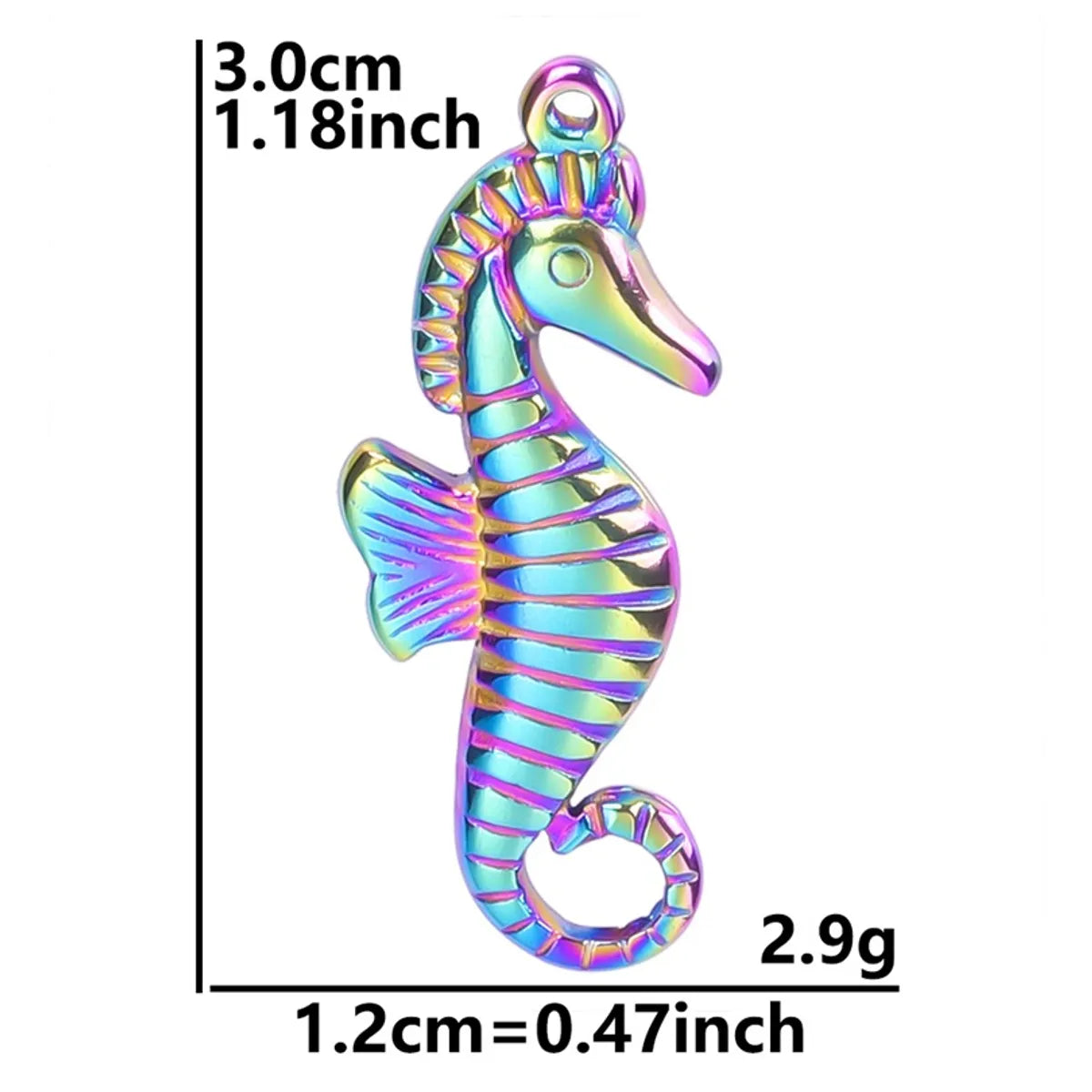 Simple Style Classic Style Hippocampus 304 Stainless Steel Plating Women'S Pendant Necklace