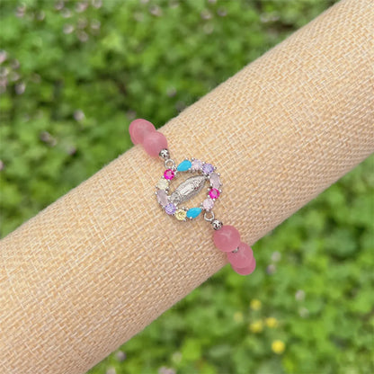 Simple Style Classic Style Human Zircon Opal Copper Wholesale Bracelets