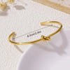 Simple Style Classic Style Knot Titanium Steel 18K Gold Plated Bangle In Bulk