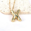 Simple Style Classic Style Letter Copper 18k Gold Plated Pendant Necklace In Bulk