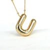 Simple Style Classic Style Letter Copper 18k Gold Plated Pendant Necklace In Bulk