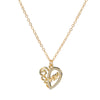 Simple Style Classic Style Letter Heart Shape Zircon Alloy Wholesale Pendant Necklace