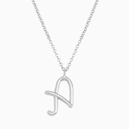 Simple Style Classic Style Letter Imitation Pearl Alloy Irregular Women'S Pendant Necklace