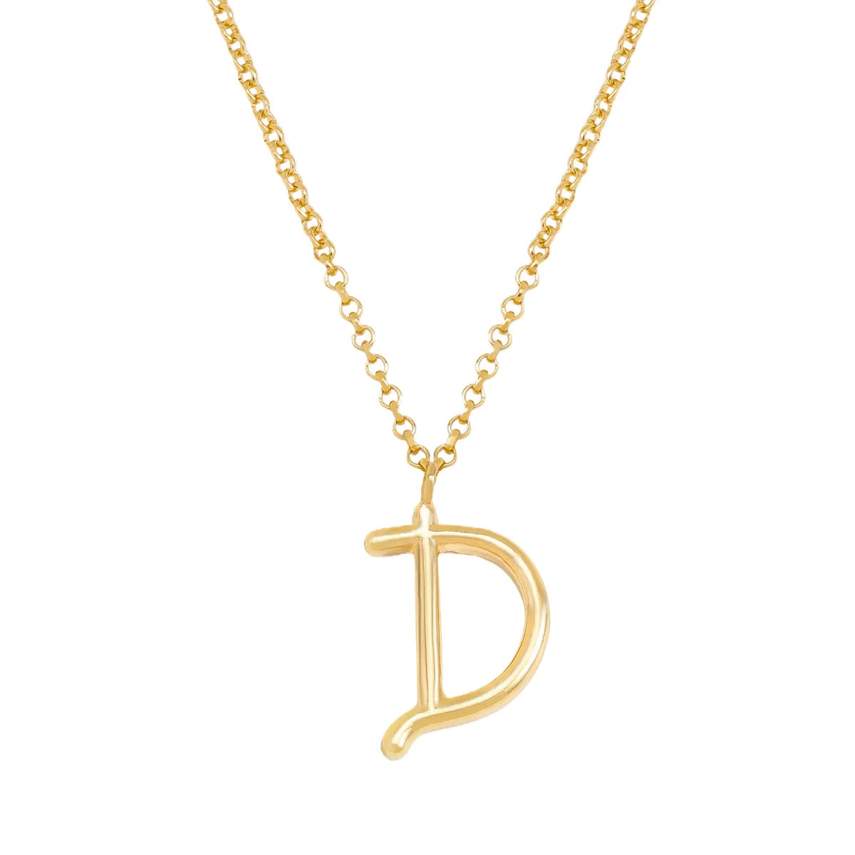 Simple Style Classic Style Letter Imitation Pearl Alloy Irregular Women'S Pendant Necklace