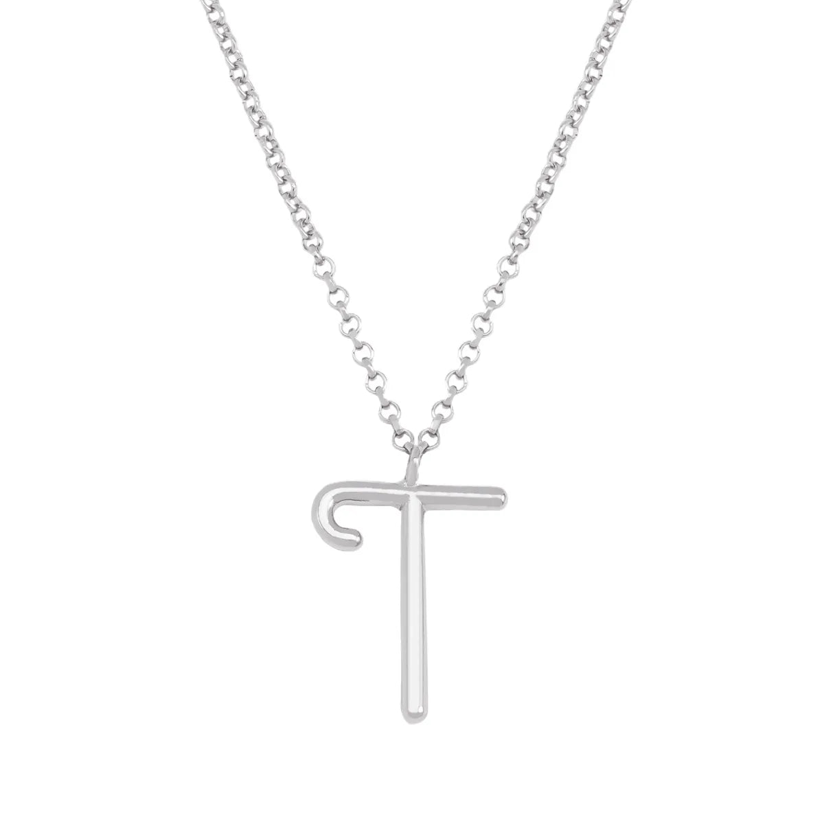 Simple Style Classic Style Letter Imitation Pearl Alloy Irregular Women'S Pendant Necklace