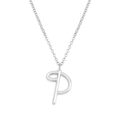 Simple Style Classic Style Letter Imitation Pearl Alloy Irregular Women'S Pendant Necklace