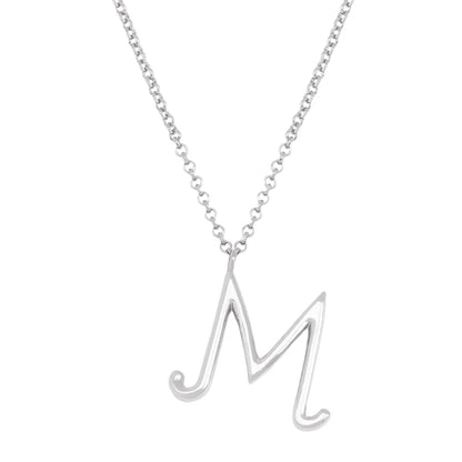 Simple Style Classic Style Letter Imitation Pearl Alloy Irregular Women'S Pendant Necklace