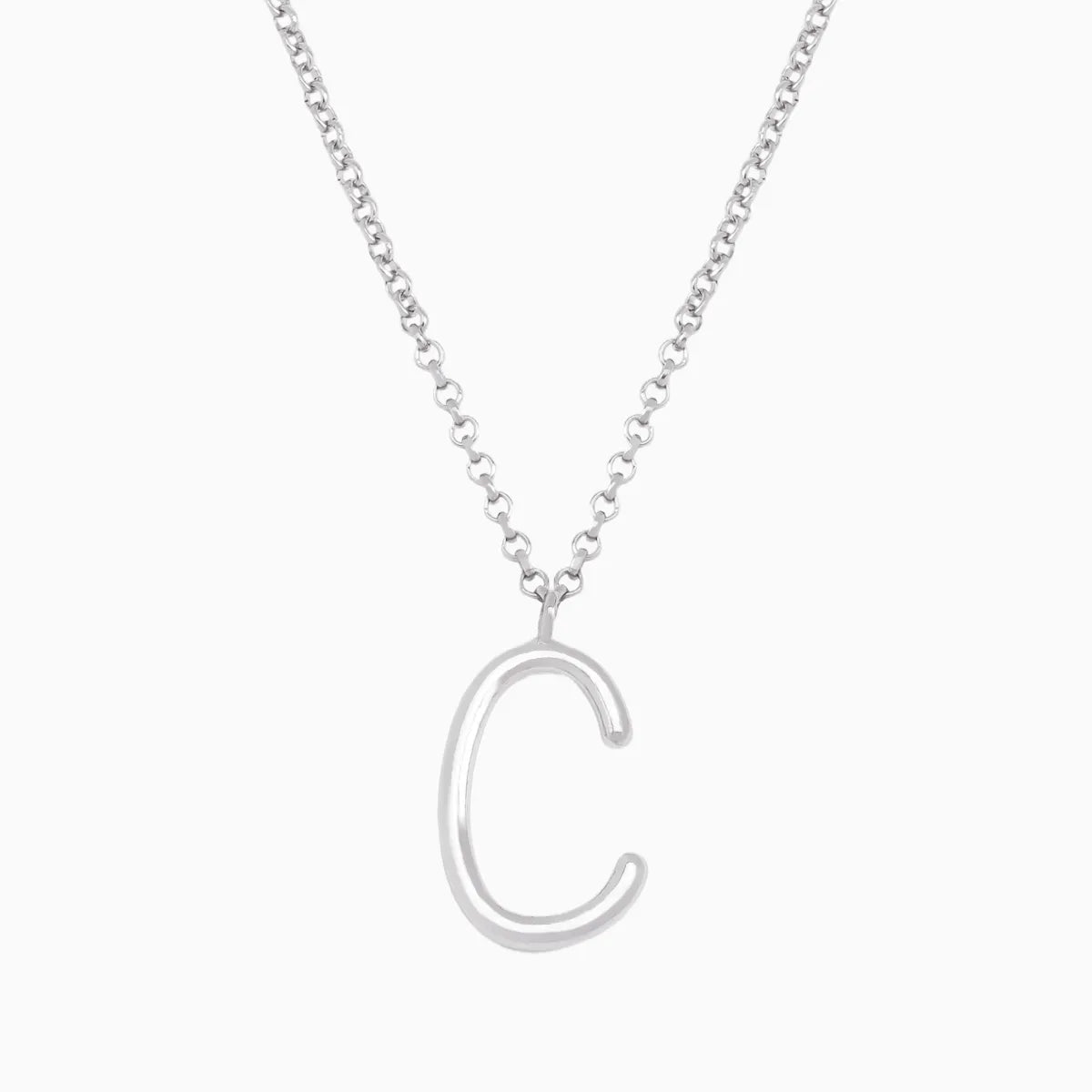 Simple Style Classic Style Letter Imitation Pearl Alloy Irregular Women'S Pendant Necklace