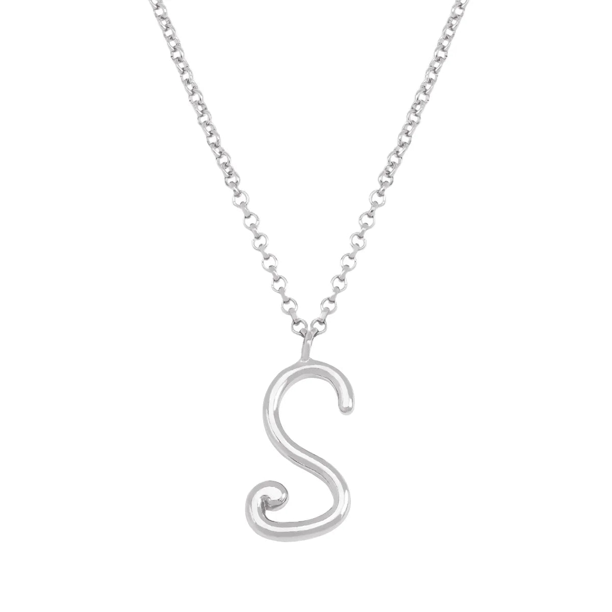 Simple Style Classic Style Letter Imitation Pearl Alloy Irregular Women'S Pendant Necklace