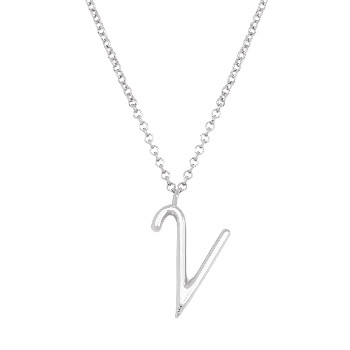 Simple Style Classic Style Letter Imitation Pearl Alloy Irregular Women'S Pendant Necklace