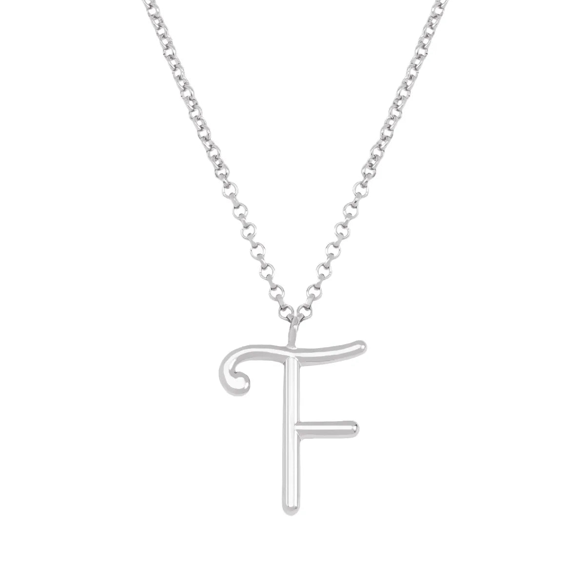 Simple Style Classic Style Letter Imitation Pearl Alloy Irregular Women'S Pendant Necklace