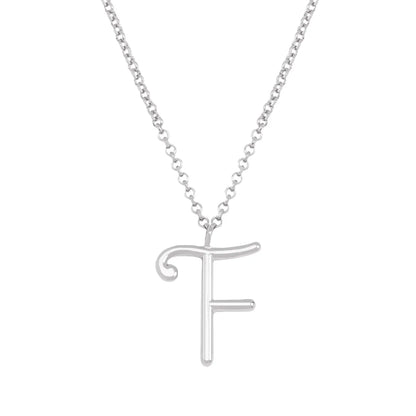 Simple Style Classic Style Letter Imitation Pearl Alloy Irregular Women'S Pendant Necklace