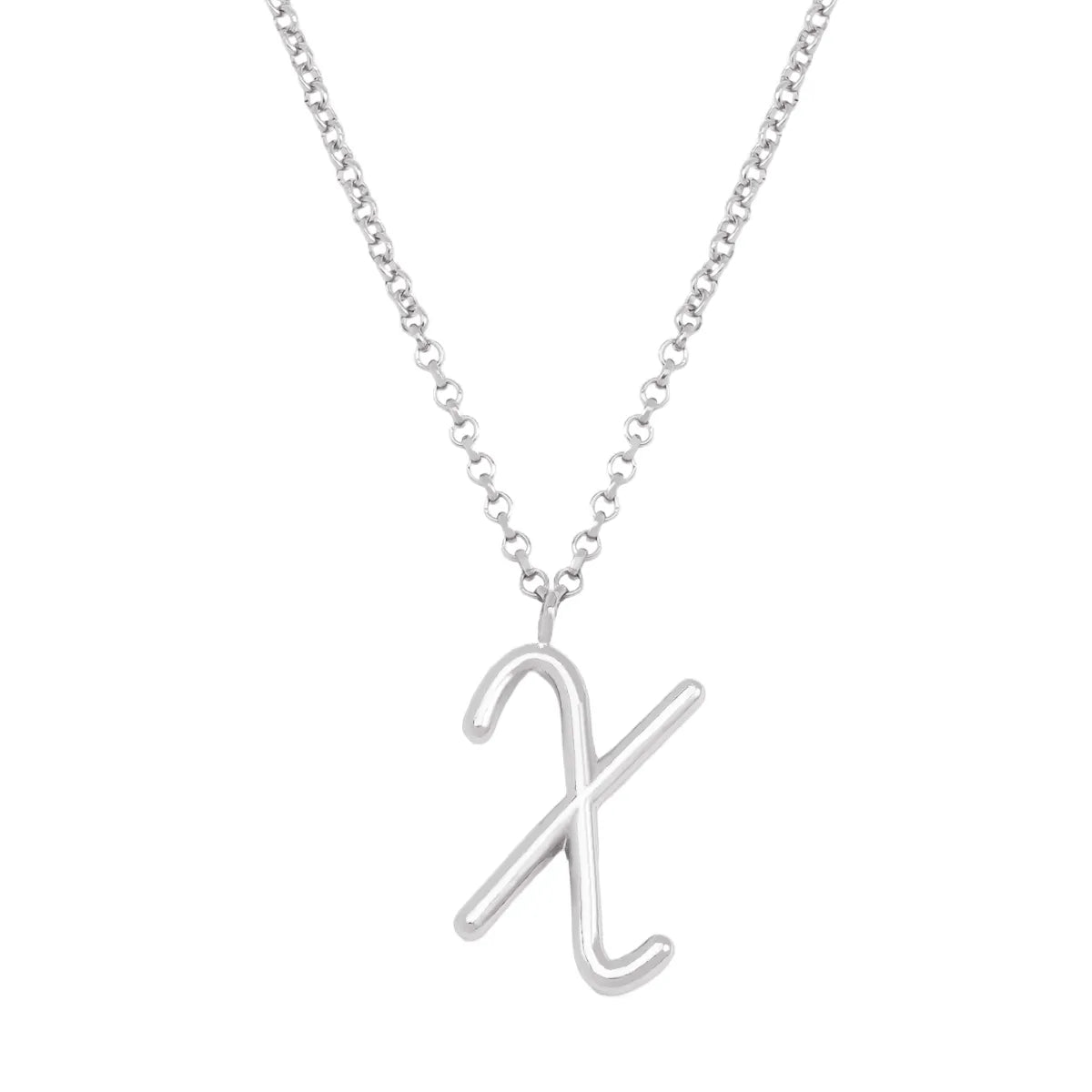 Simple Style Classic Style Letter Imitation Pearl Alloy Irregular Women'S Pendant Necklace