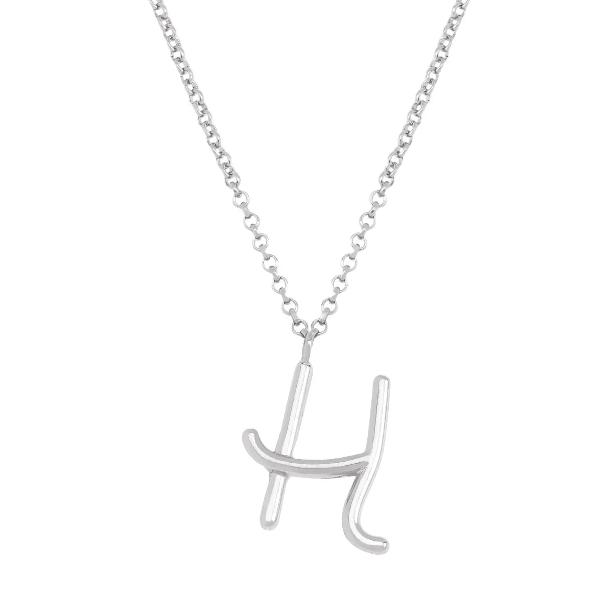 Simple Style Classic Style Letter Imitation Pearl Alloy Irregular Women'S Pendant Necklace