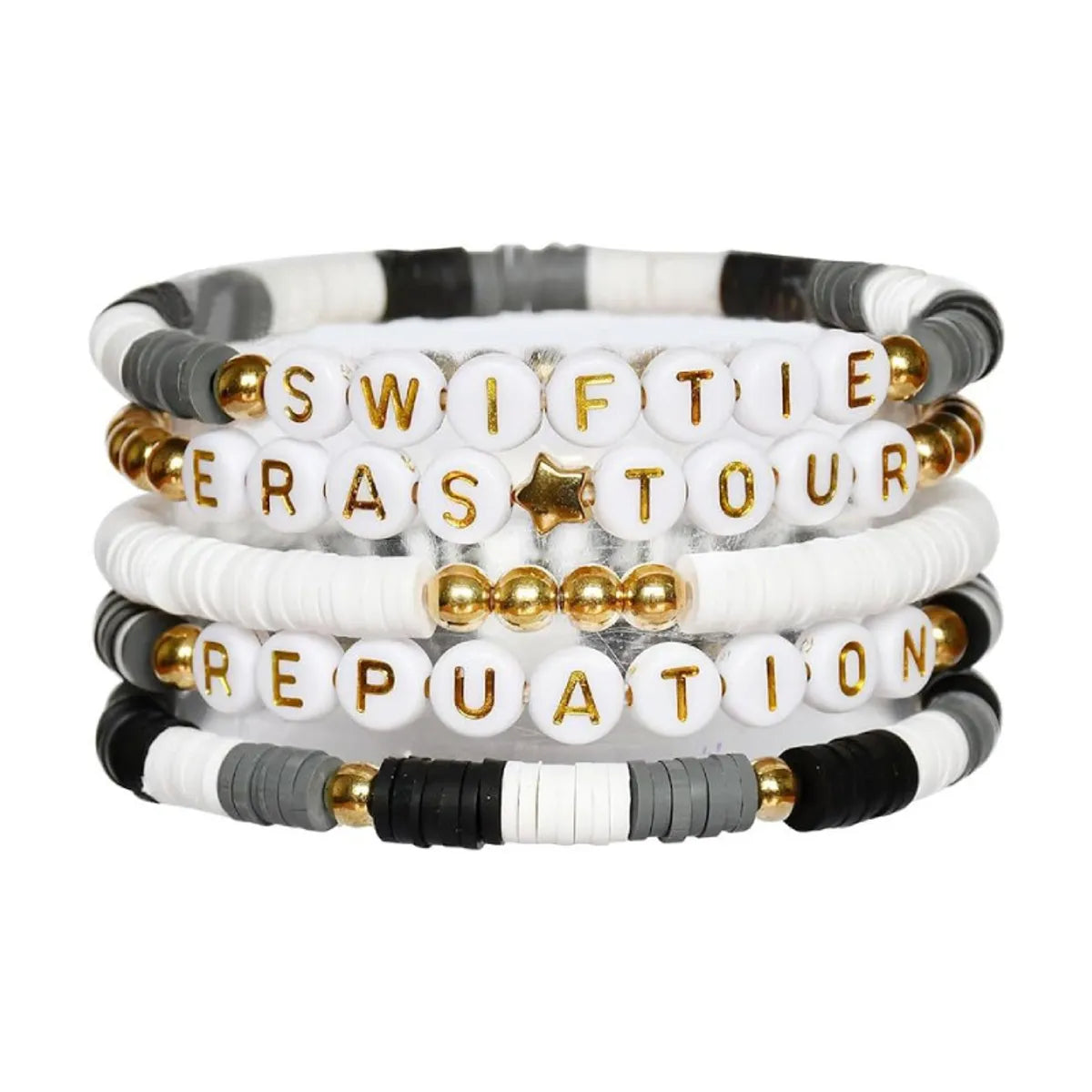 Simple Style Classic Style Letter Soft Clay Wholesale Bracelets