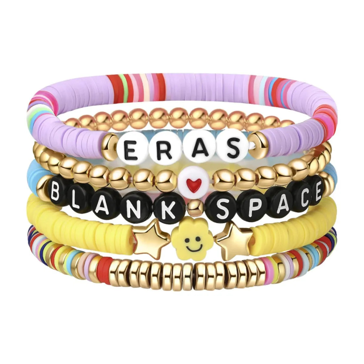 Simple Style Classic Style Letter Soft Clay Wholesale Bracelets