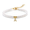 Simple Style Classic Style Letter Zircon 304 Stainless Steel Imitation Pearl Wholesale Bracelets