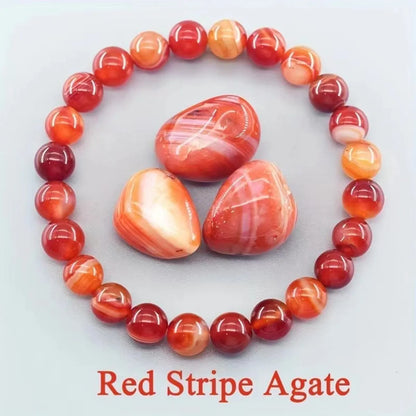 Simple Style Classic Style Round Agate Bracelets In Bulk