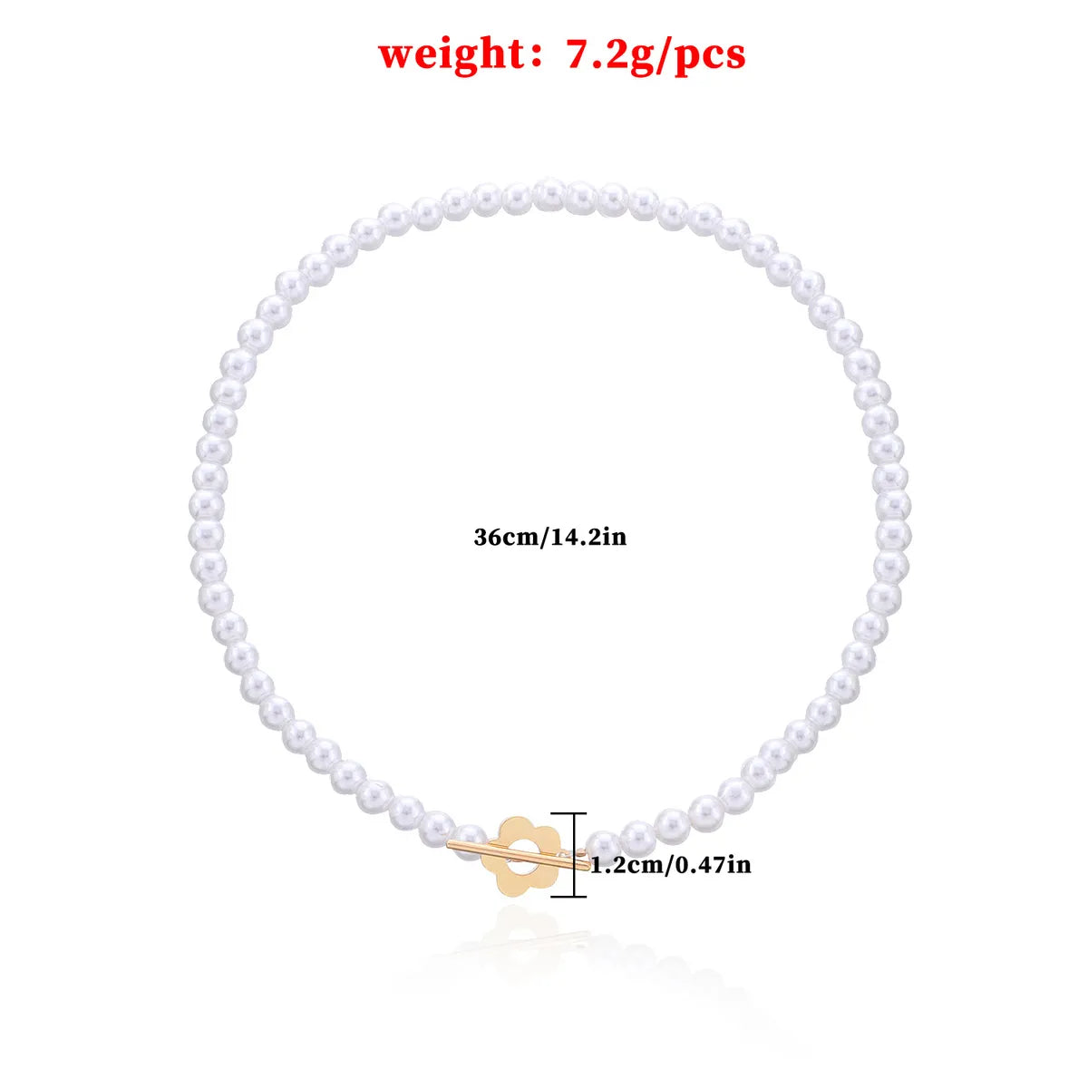 Simple Style Classic Style Round Alloy Beaded Women'S Necklace