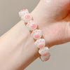 Simple Style Classic Style Round Arylic Glass Beaded Women'S Bracelets