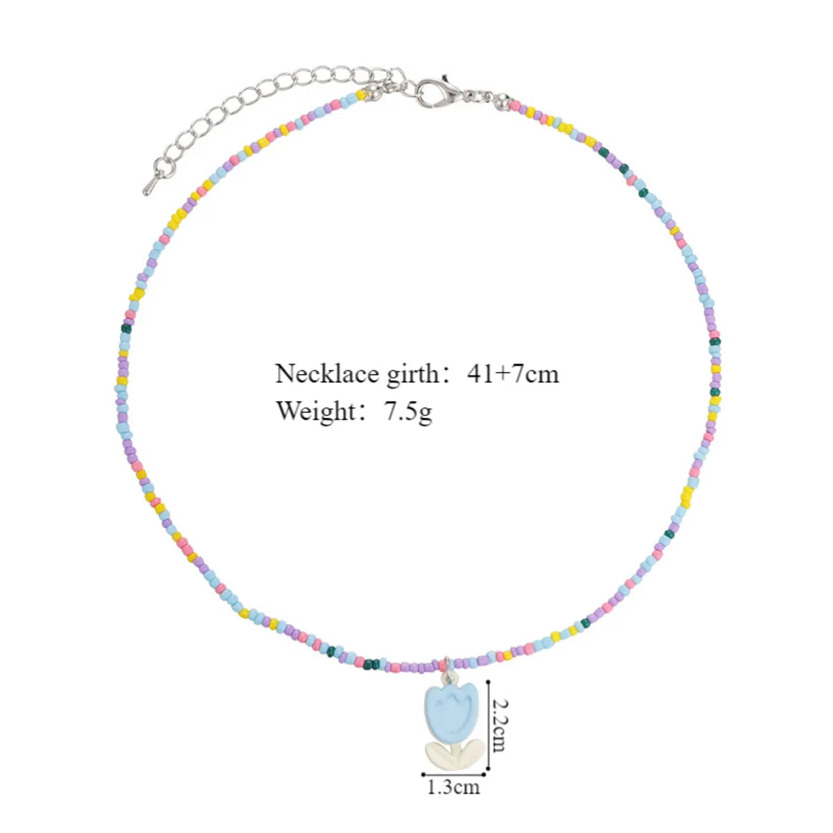 Simple Style Classic Style Round Beaded Alloy Beaded Women's Necklace