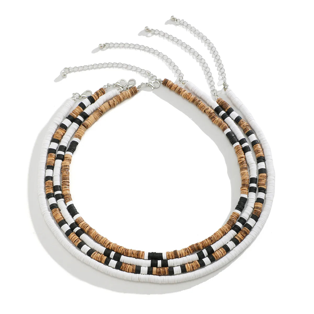 Simple Style Classic Style Round Coconut Shell Soft Clay Beaded Men'S Necklace