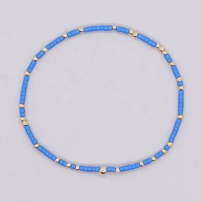 Simple Style Classic Style Round Glass/Colored Glaze Wholesale Bracelets