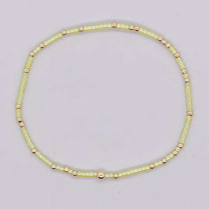 Simple Style Classic Style Round Glass/Colored Glaze Wholesale Bracelets