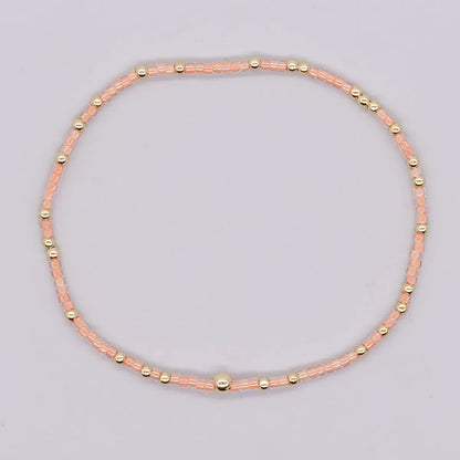 Simple Style Classic Style Round Glass/Colored Glaze Wholesale Bracelets