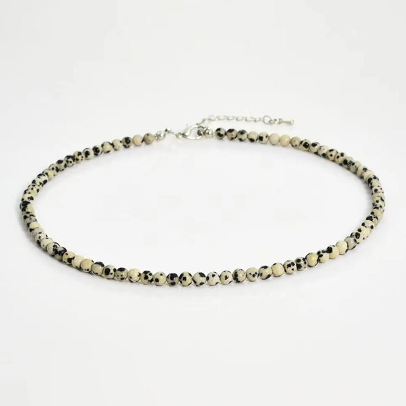 Simple Style Classic Style Round Natural Stone Necklace In Bulk