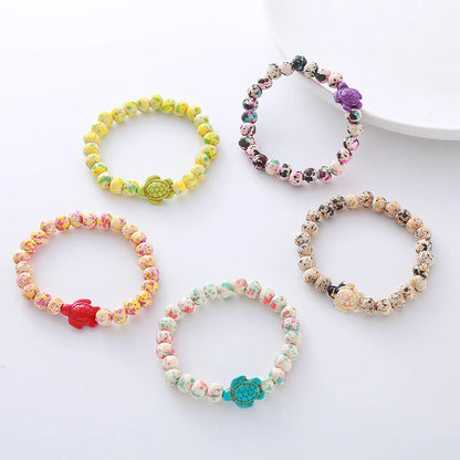 Simple Style Classic Style Round Wood Wholesale Bracelets