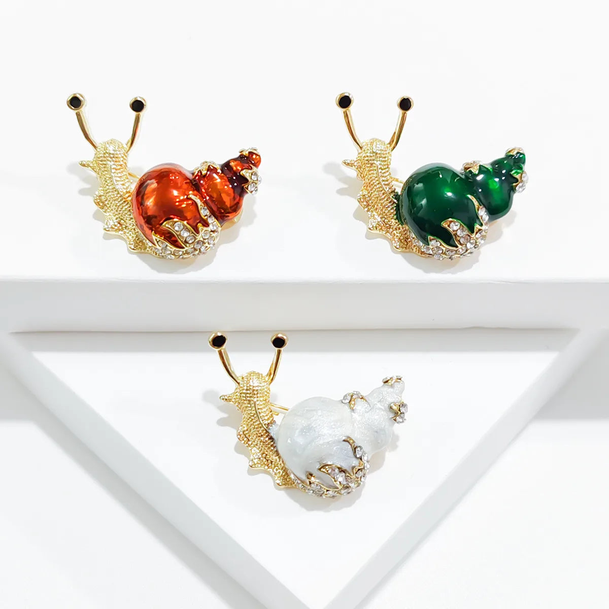 Simple Style Classic Style Snails Alloy Enamel Women'S Brooches