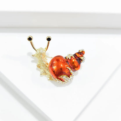 Simple Style Classic Style Snails Alloy Enamel Women'S Brooches