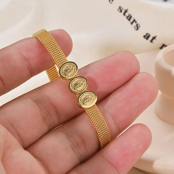 Simple Style Classic Style Solid Color 304 Stainless Steel Bracelets In Bulk