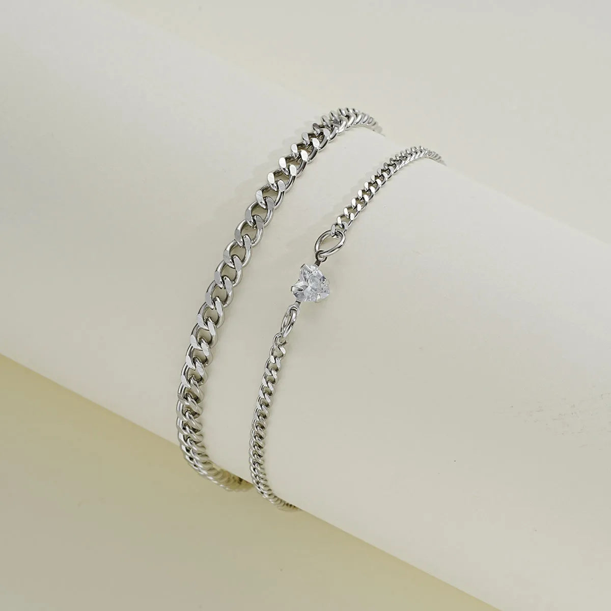 Simple Style Classic Style Solid Color 304 Stainless Steel Bracelets In Bulk