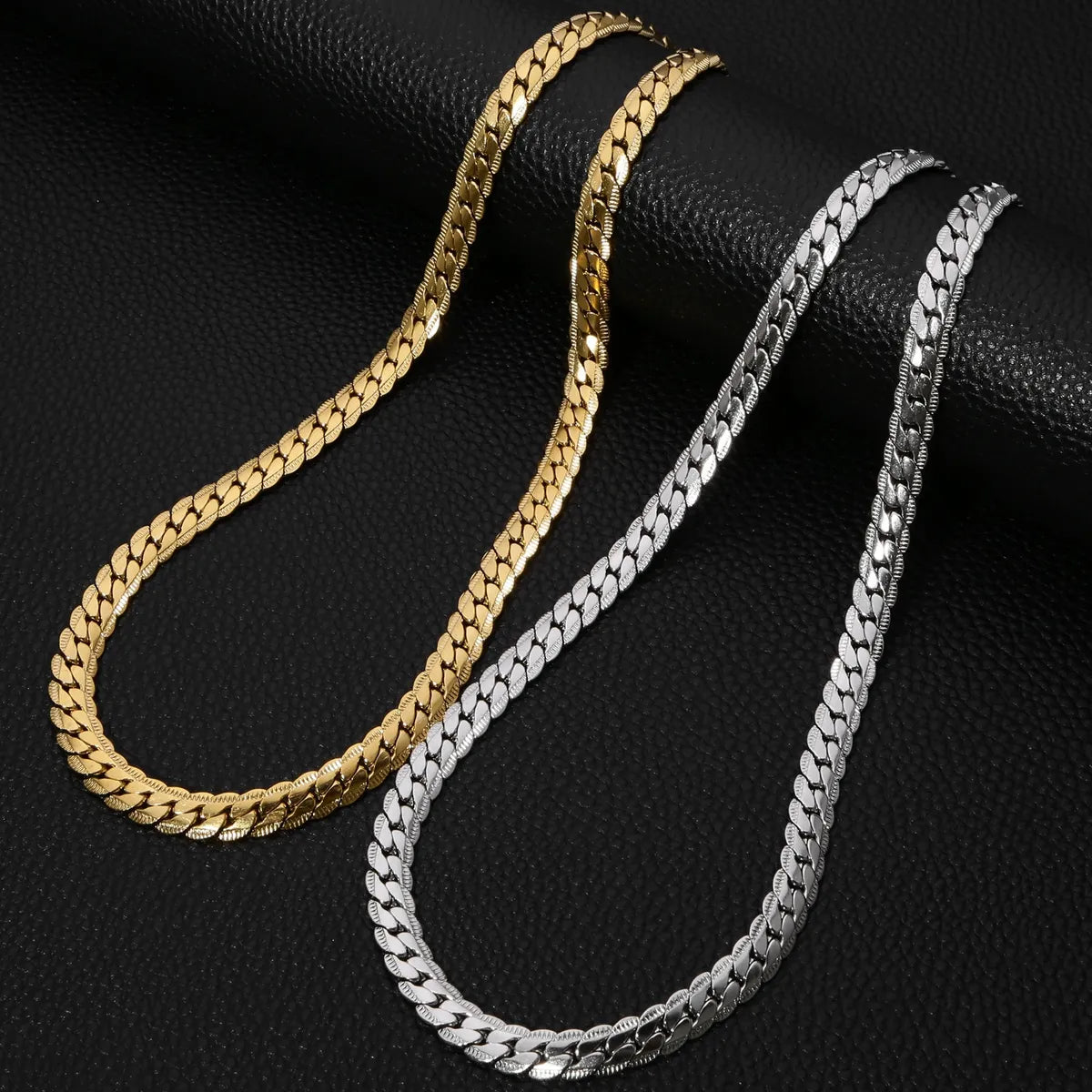 Simple Style Classic Style Solid Color 304 Stainless Steel Plating Gold Plated Unisex Necklace