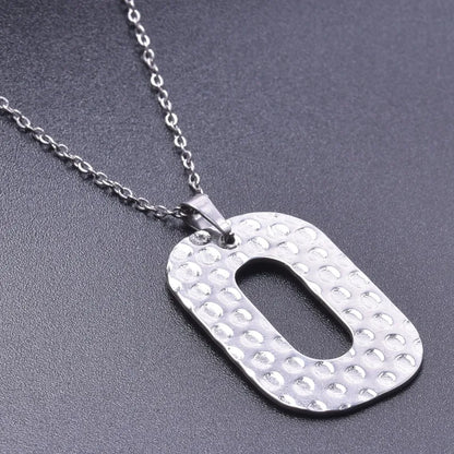 Simple Style Classic Style Solid Color 304 Stainless Steel Plating Women'S Pendant Necklace