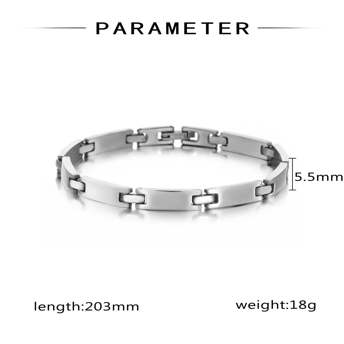 Simple Style Classic Style Solid Color 304 Stainless Steel Unisex Bracelets