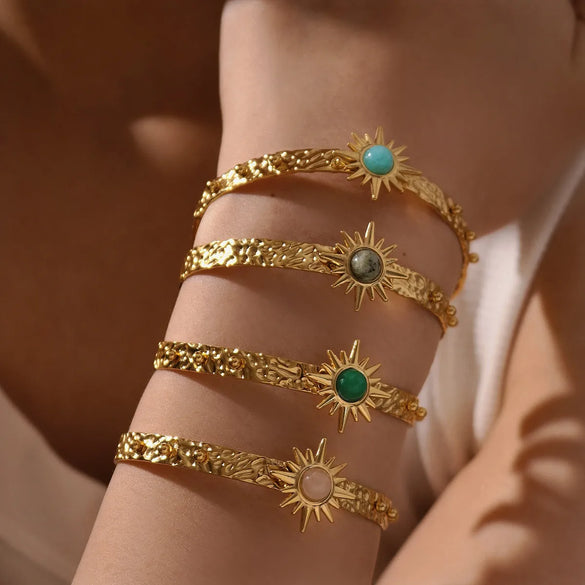 Simple Style Classic Style Solid Color 304 Stainless Steel Wholesale Bangle