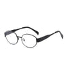 Simple Style Classic Style Solid Color Ac Oval Frame Full Frame Women'S Sunglasses