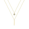 Simple Style Classic Style Solid Color Alloy Inlay Rhinestones Women'S Layered Necklaces