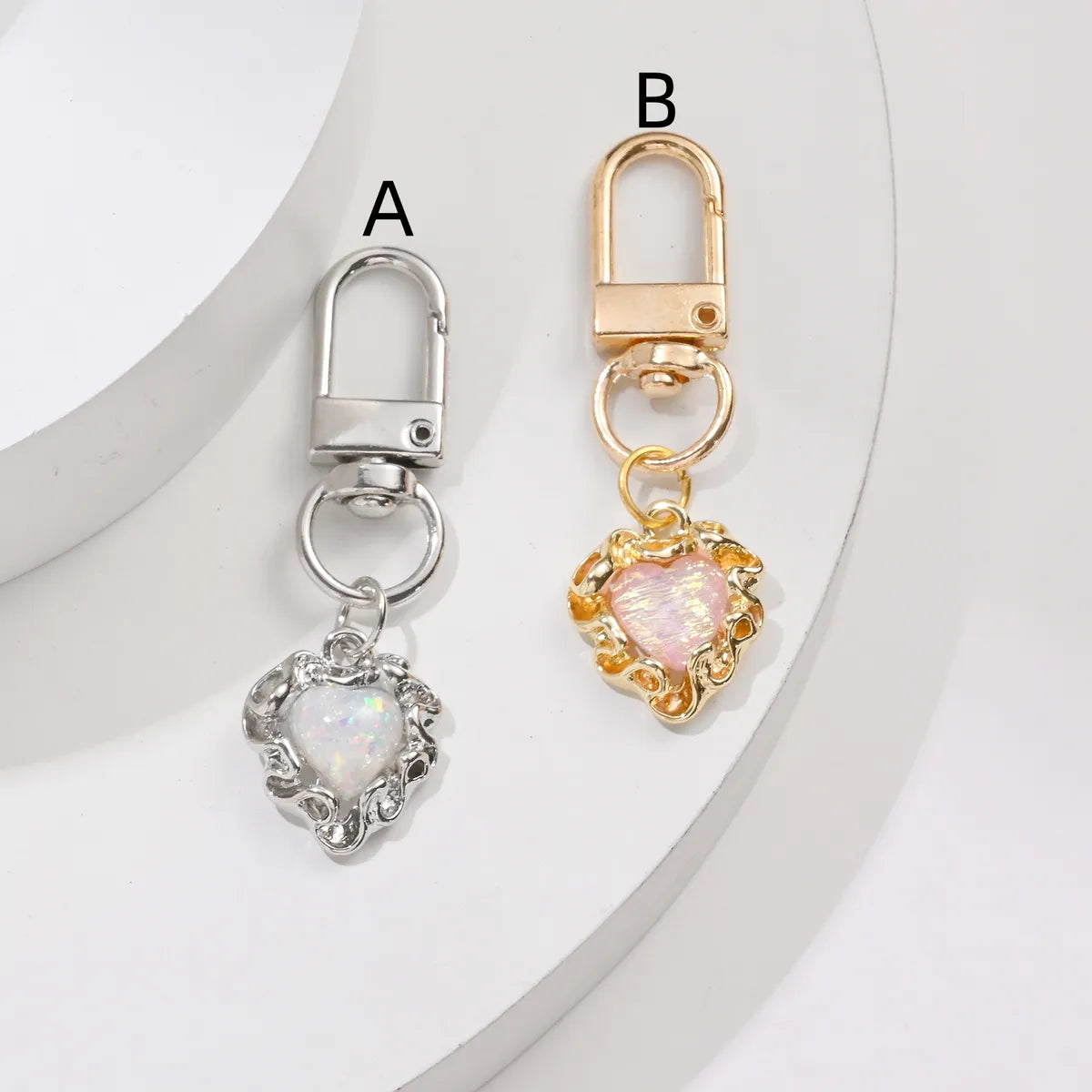 Simple Style Classic Style Solid Color Alloy Keychain