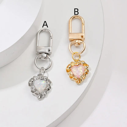 Simple Style Classic Style Solid Color Alloy Keychain