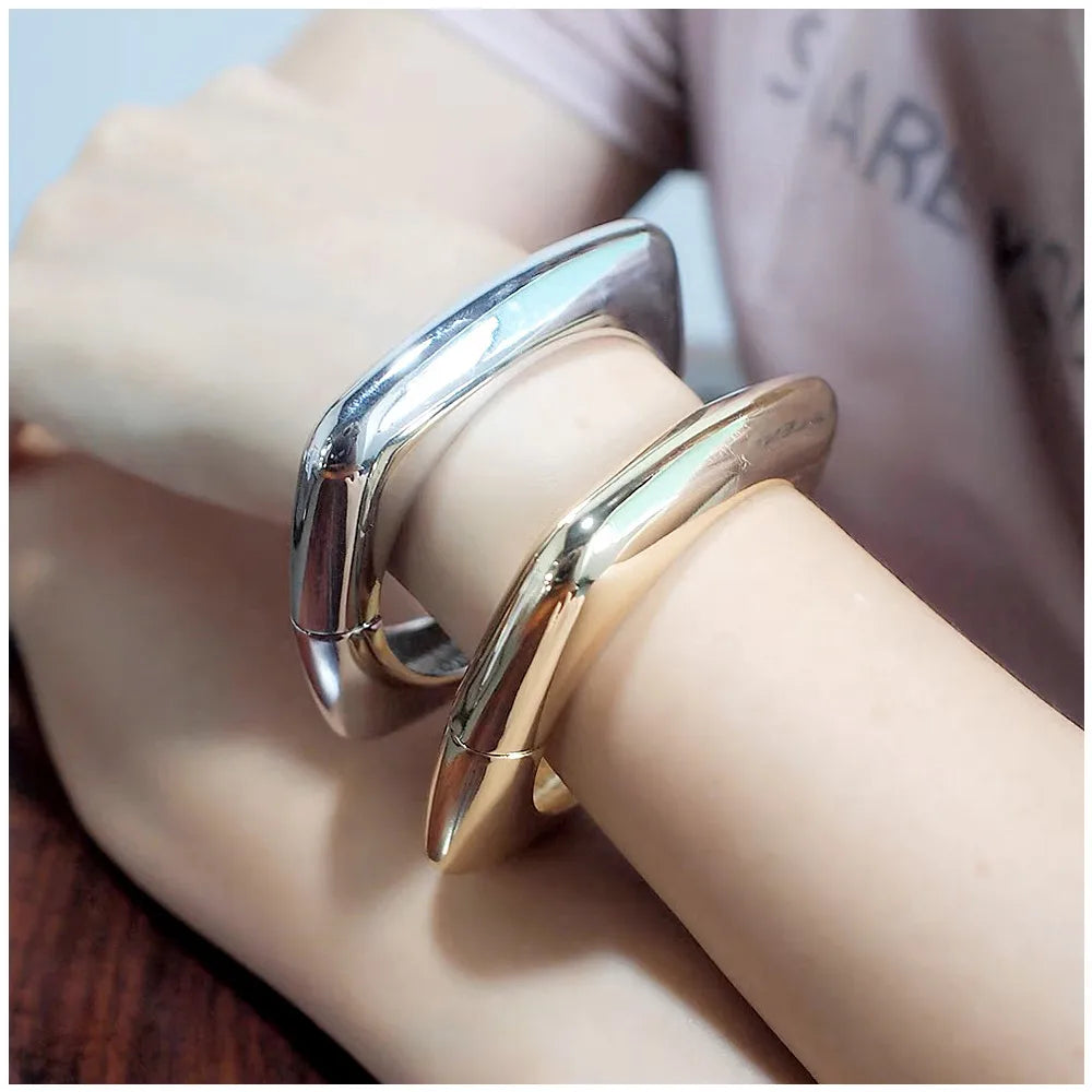 Simple Style Classic Style Solid Color Alloy Wholesale Bangle