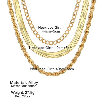 Simple Style Classic Style Solid Color Alloy Wholesale Layered Necklaces