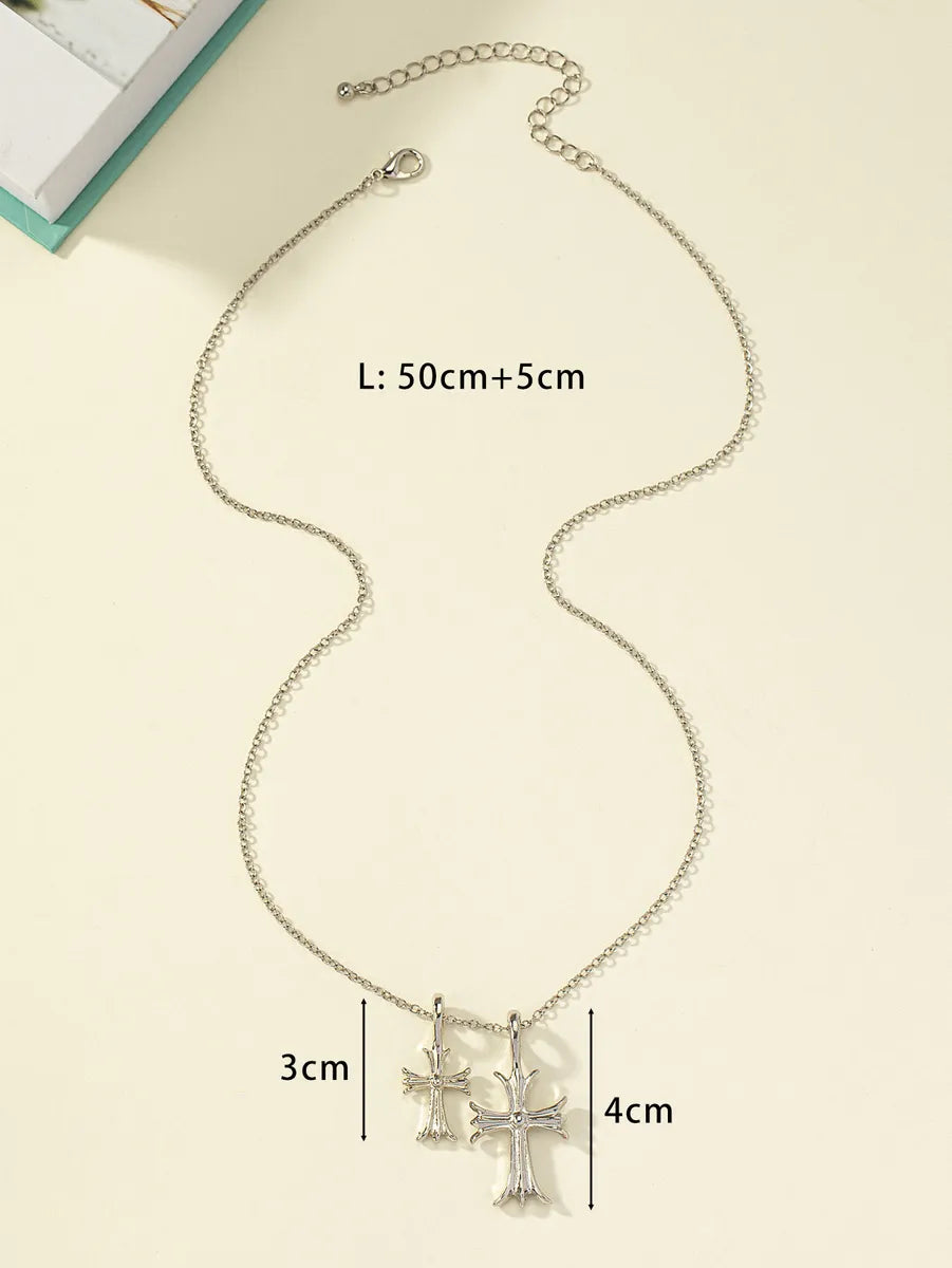 Simple Style Classic Style Solid Color Alloy Wholesale Pendant Necklace