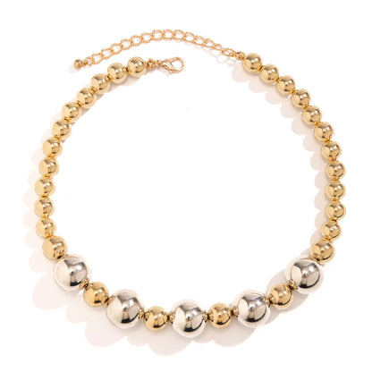 Simple Style Classic Style Solid Color CCB Artificial Pearl Alloy Wholesale Necklace