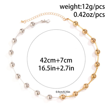 Simple Style Classic Style Solid Color CCB Artificial Pearl Alloy Wholesale Necklace