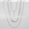Simple Style Classic Style Solid Color Alloy Zinc Alloy Wholesale Layered Necklaces